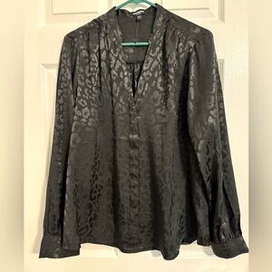 Black Satin Blouse